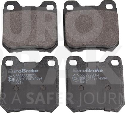 Eurobrake 5502223604 - Гальмівні колодки, дискові гальма avtolavka.club