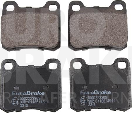 Eurobrake 5502223309 - Гальмівні колодки, дискові гальма avtolavka.club