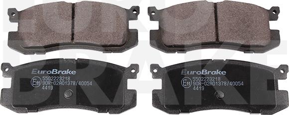 Eurobrake 5502223218 - Гальмівні колодки, дискові гальма avtolavka.club