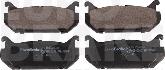 Eurobrake 5502223233 - Гальмівні колодки, дискові гальма avtolavka.club