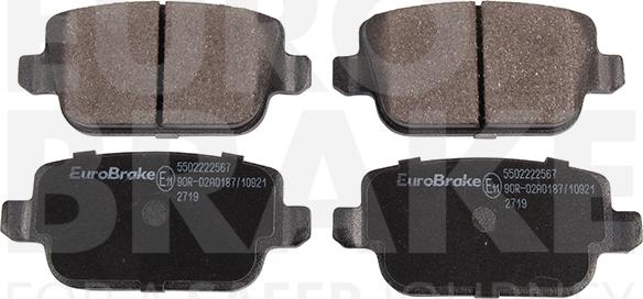 Eurobrake 5502222567 - Гальмівні колодки, дискові гальма avtolavka.club