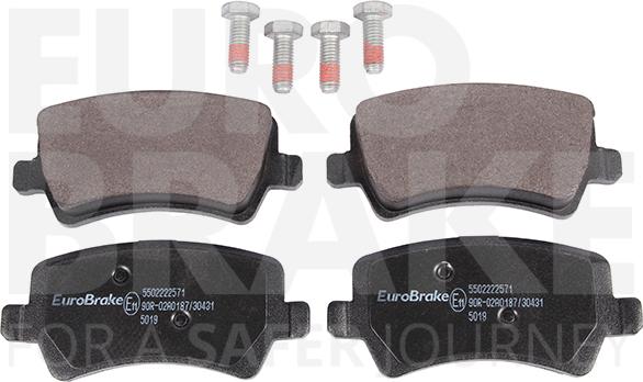 Eurobrake 5502222571 - Гальмівні колодки, дискові гальма avtolavka.club