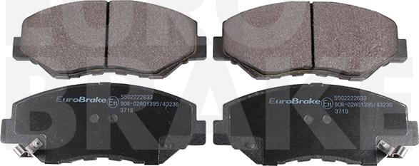 Eurobrake 5502222633 - Гальмівні колодки, дискові гальма avtolavka.club