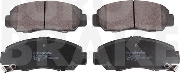 Eurobrake 5502222637 - Гальмівні колодки, дискові гальма avtolavka.club