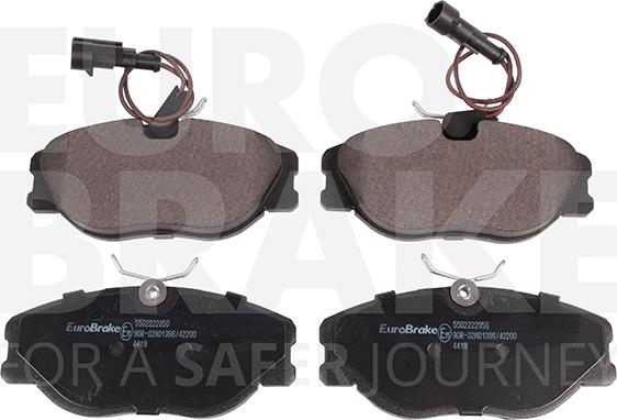 Eurobrake 5502222350 - Гальмівні колодки, дискові гальма avtolavka.club