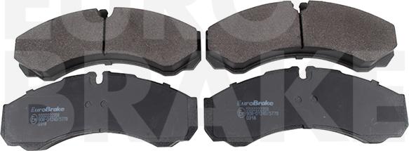 Eurobrake 5502222358 - Гальмівні колодки, дискові гальма avtolavka.club