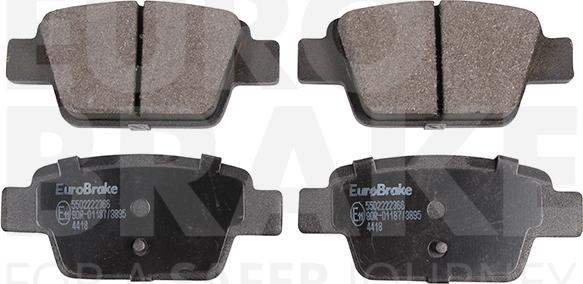 Eurobrake 5502222366 - Гальмівні колодки, дискові гальма avtolavka.club