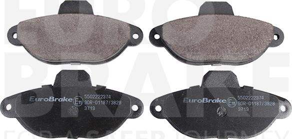 Eurobrake 5502222374 - Гальмівні колодки, дискові гальма avtolavka.club