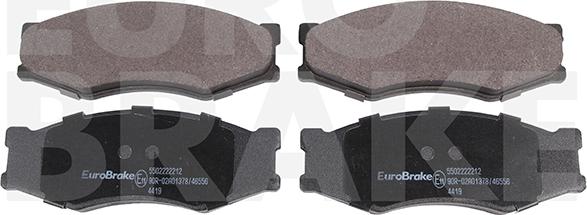 Eurobrake 5502222212 - Гальмівні колодки, дискові гальма avtolavka.club