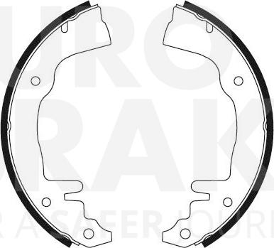 Eurobrake 58492737229 - Комплект гальм, барабанний механізм avtolavka.club