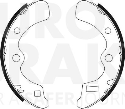 Eurobrake 58492726450 - Комплект гальм, барабанний механізм avtolavka.club