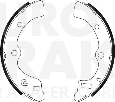 Eurobrake 58492726387 - Комплект гальм, барабанний механізм avtolavka.club