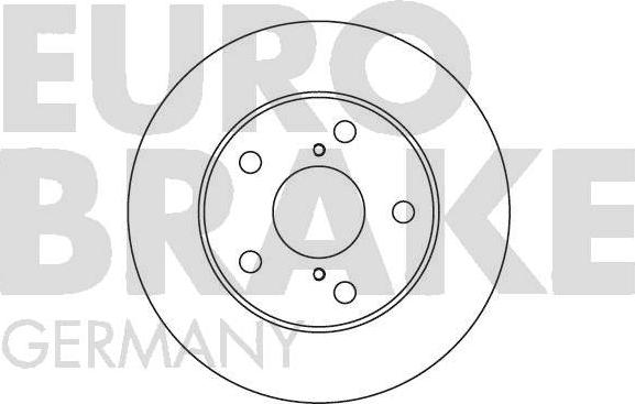 Eurobrake 5815204555 - Гальмівний диск avtolavka.club