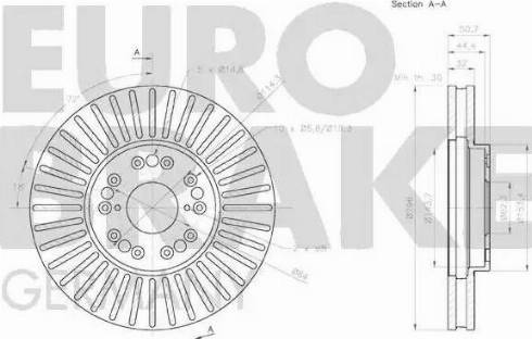 Eurobrake 58152045165 - Гальмівний диск avtolavka.club