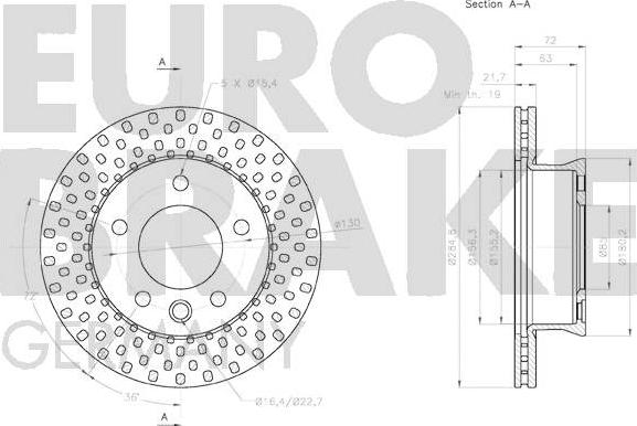 Eurobrake 58152033107 - Гальмівний диск avtolavka.club