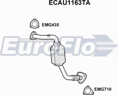 EuroFlo ECAU1163TA - Каталізатор avtolavka.club