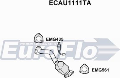 EuroFlo ECAU1111TA - Каталізатор avtolavka.club