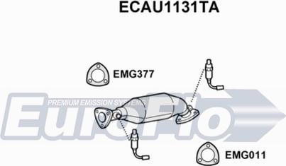 EuroFlo ECAU1131TA - Каталізатор avtolavka.club