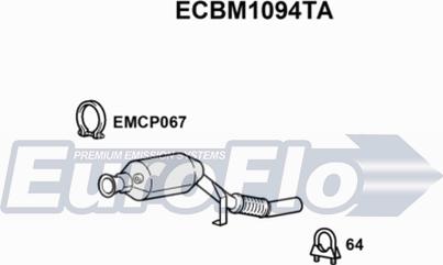 EuroFlo ECBM1094TA - Каталізатор avtolavka.club