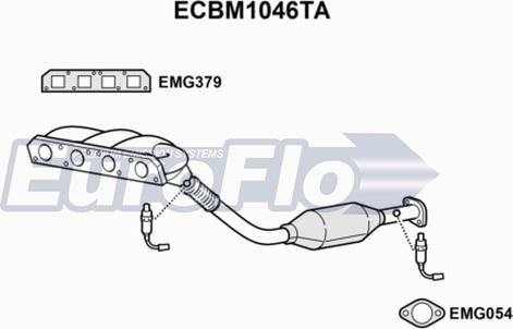 EuroFlo ECBM1046TA - Каталізатор avtolavka.club