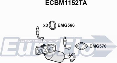 EuroFlo ECBM1152TA - Каталізатор avtolavka.club