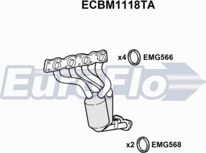 EuroFlo ECBM1118TA - Каталізатор avtolavka.club