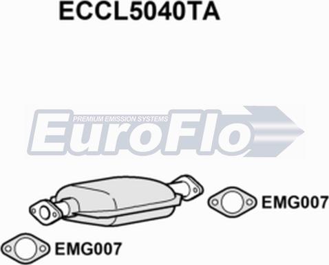 EuroFlo ECCL5040TA - Каталізатор avtolavka.club