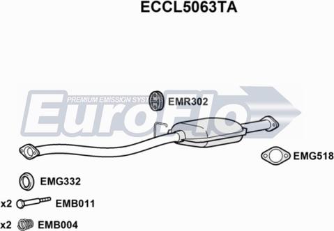 EuroFlo ECCL5063TA - Каталізатор avtolavka.club