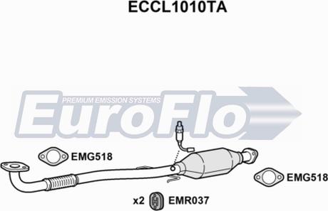 EuroFlo ECCL1010TA - Каталізатор avtolavka.club