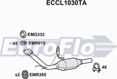 EuroFlo ECCL1030TA - Каталізатор avtolavka.club