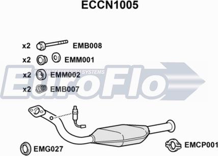 EuroFlo ECCN1005 - Каталізатор avtolavka.club