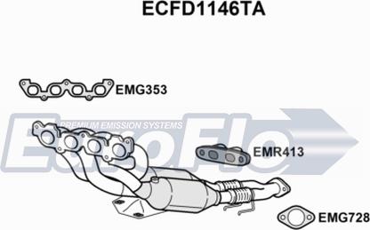 EuroFlo ECFD1146TA - Каталізатор avtolavka.club