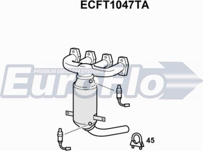 EuroFlo ECFT1047TA - Каталізатор avtolavka.club