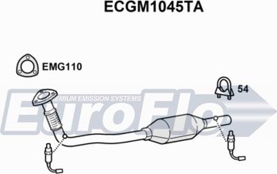 EuroFlo ECGM1045TA - Каталізатор avtolavka.club