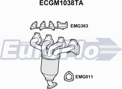 EuroFlo ECGM1038TA - Каталізатор avtolavka.club