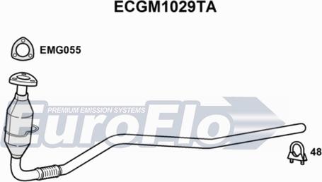 EuroFlo ECGM1029TA - Каталізатор avtolavka.club