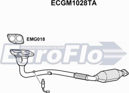 EuroFlo ECGM1028TA - Каталізатор avtolavka.club