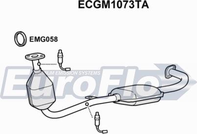 EuroFlo ECGM1073TA - Каталізатор avtolavka.club