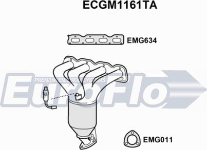 EuroFlo ECGM1161TA - Каталізатор avtolavka.club