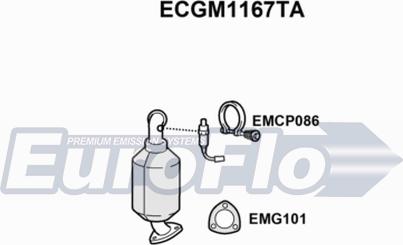 EuroFlo ECGM1167TA - Каталізатор avtolavka.club