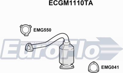 EuroFlo ECGM1110TA - Каталізатор avtolavka.club