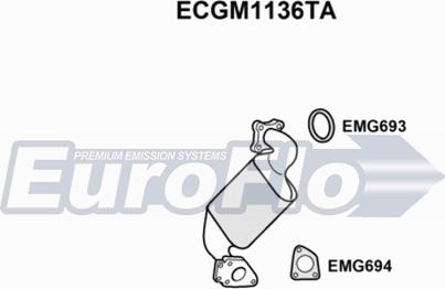 EuroFlo ECGM1136TA - Каталізатор avtolavka.club