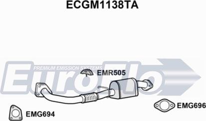 EuroFlo ECGM1138TA - Каталізатор avtolavka.club