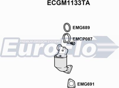 EuroFlo ECGM1133TA - Каталізатор avtolavka.club