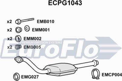 EuroFlo ECPG1043 - Каталізатор avtolavka.club