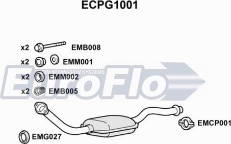 EuroFlo ECPG1001 - Каталізатор avtolavka.club