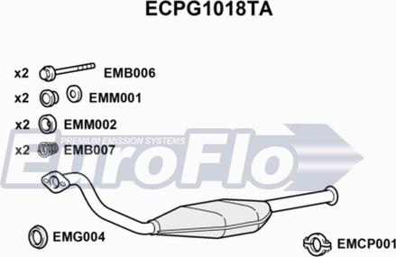 EuroFlo ECPG1018TA - Каталізатор avtolavka.club