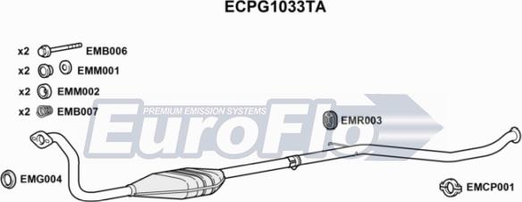 EuroFlo ECPG1033TA - Каталізатор avtolavka.club