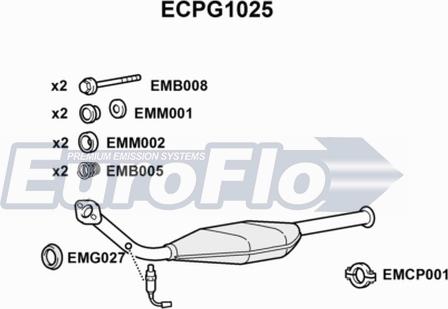 EuroFlo ECPG1025 - Каталізатор avtolavka.club