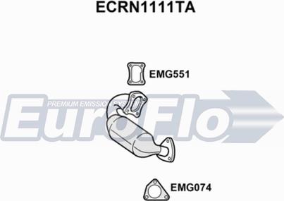 EuroFlo ECRN1111TA - Каталізатор avtolavka.club